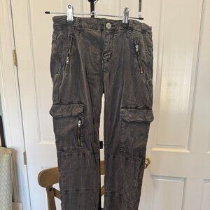 Zara Women's Distressed Gray pants